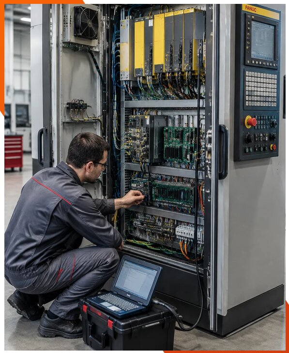 Ремонт систем ЧПУ FANUC промышленных станков в Твери
