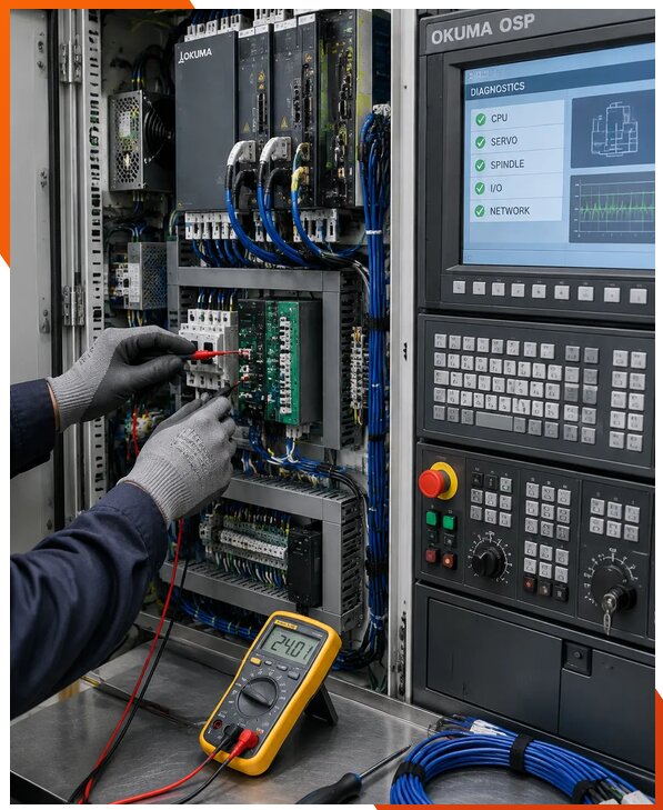 Ремонт систем ЧПУ Okuma OSP в Твери